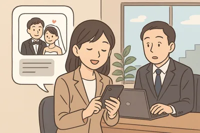 結婚報告LINEの例文は上司にどう送る？仕事に配慮した書き方と文面集