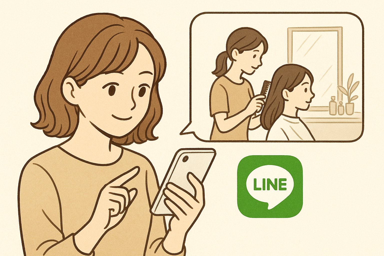 【美容院予約】LINE例文（初めて向け）｜失礼になりにくい書き方と短文テンプレ