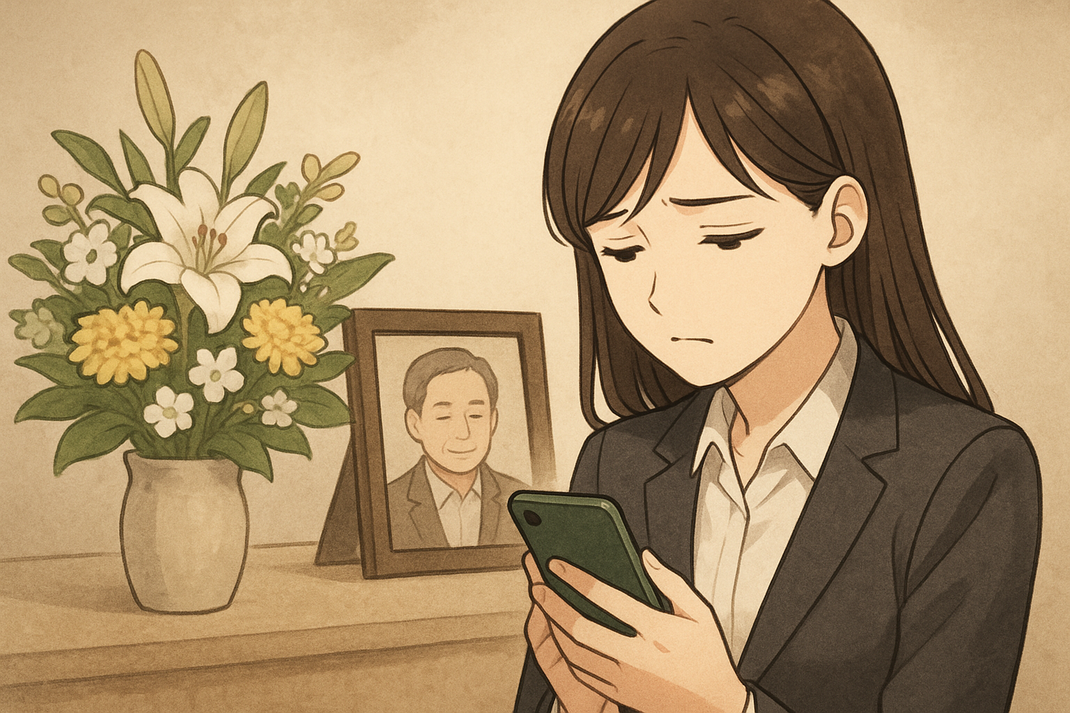 友達の親が亡くなった時のLINE例文｜失礼にならない言い方と使い分け集
