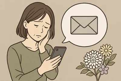 訃報の返信LINE例文【友達向け】やさしい言い方と使い分け・NG例まで