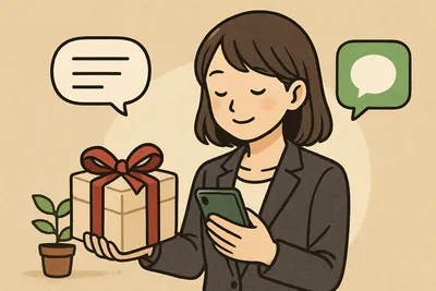 送別品のお礼メッセージはLINEでどう書く？そのまま使える例文と言い換え集