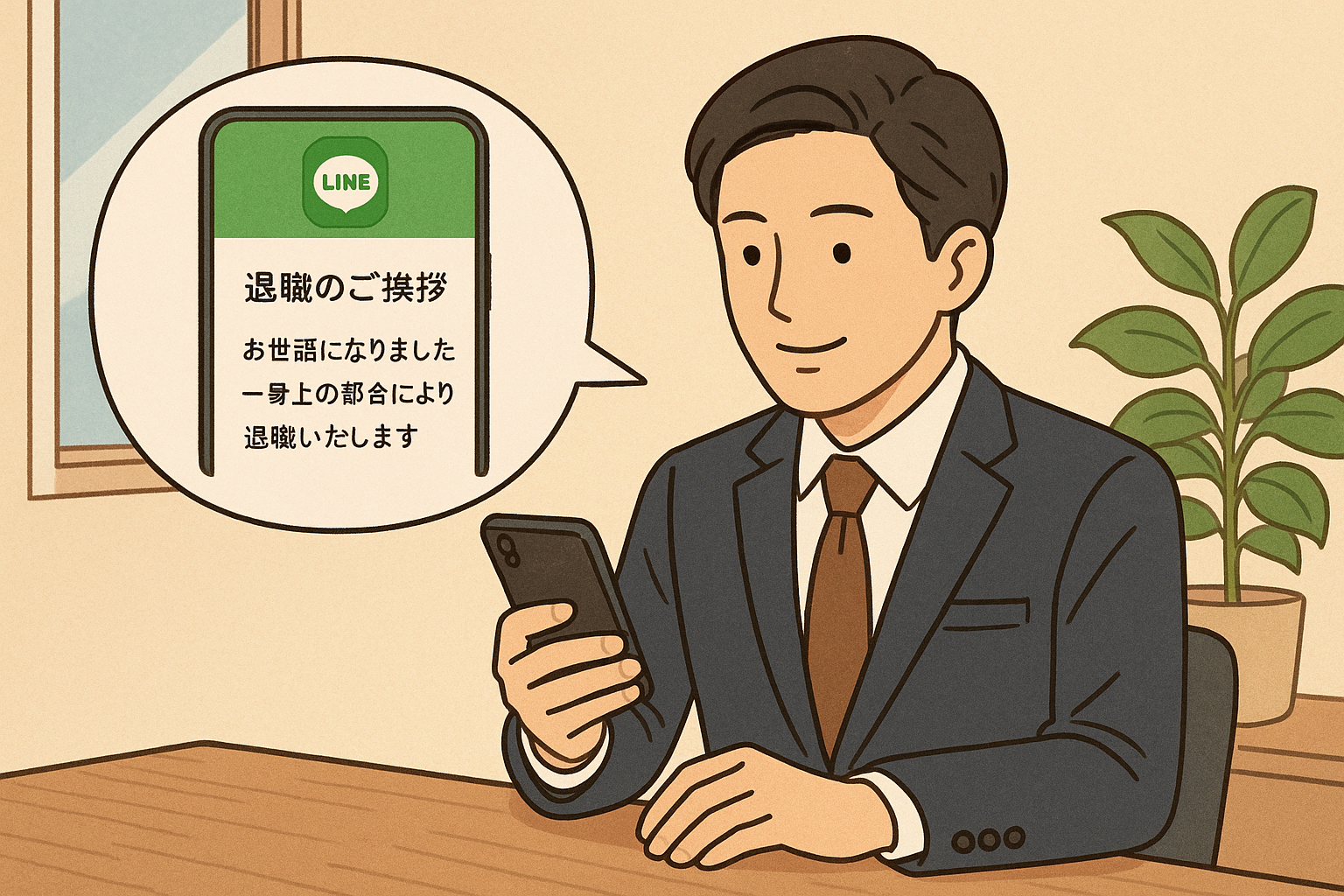 ラインで退職の挨拶を送る文例集｜失礼になりにくい相手別の使い分け