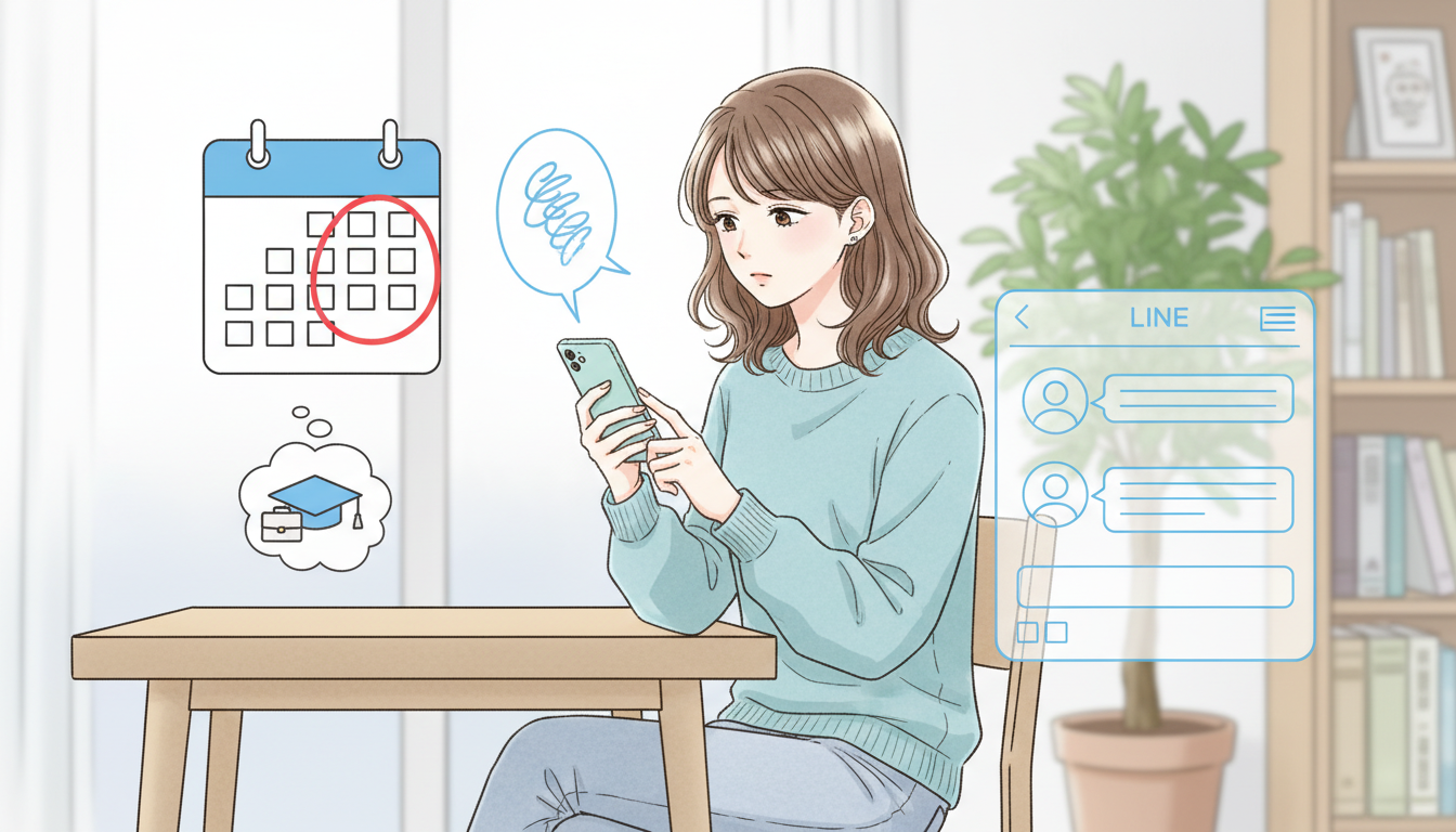 大学生が就職でバイトを辞める際のLINE連絡の結論